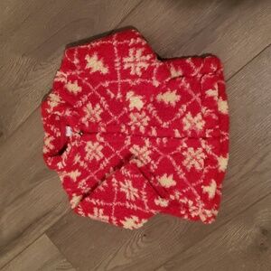 Gap Red and Cream Snowflake Jacket for Infant 3-6mos